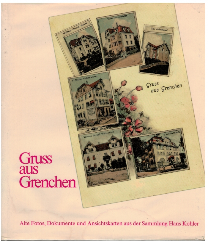 <p>Alte Fotos , Dokumente und Ansichtskarten aus der Sammlung Hans Kohler , Buch Top Zustand ca. 250 Ansichten von Grenchen  , Auflage 1500 Exempl.</p>